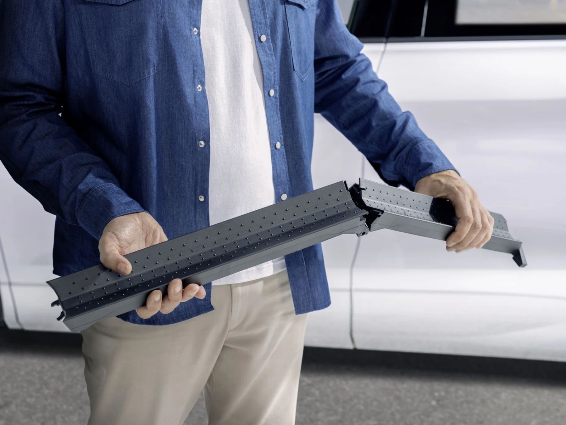 Volkswagen Original Fahrradschiene für Volkswagen Original Fahrradheckträger, klappbar