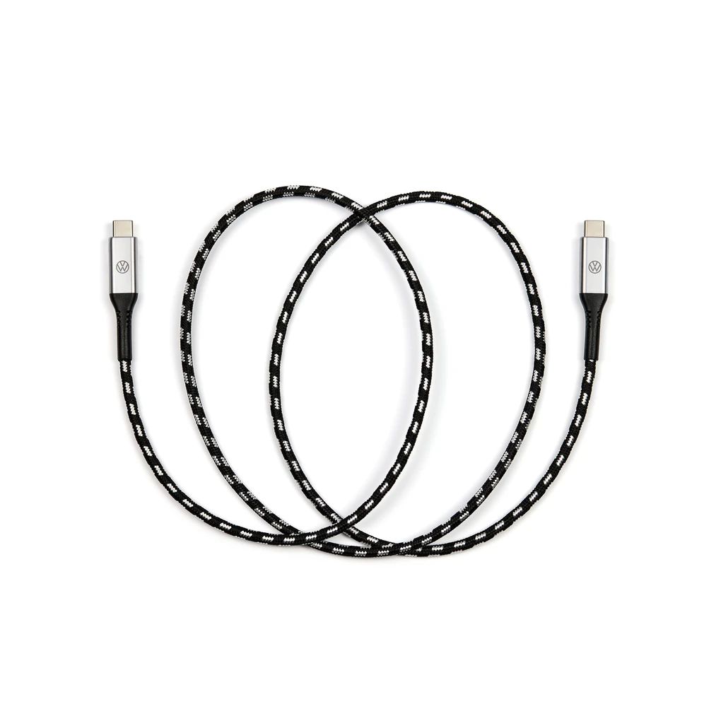 Volkswagen Original Anschlusskabel USB-C auf USB-C, Premium, 100 cm