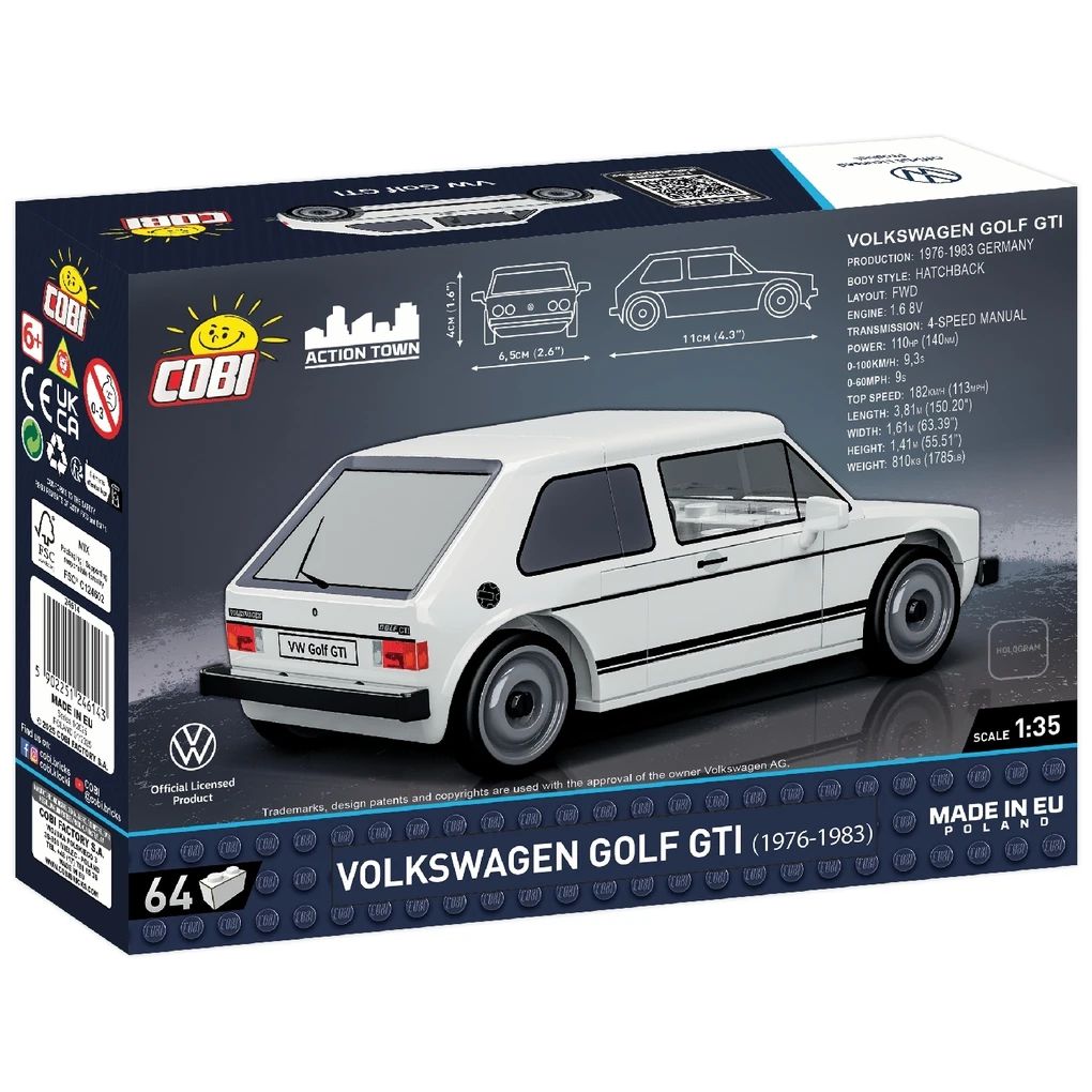 Volkswagen Bausatz "Golf 1 GTI", weiß
