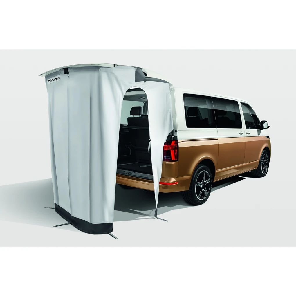 Volkswagen Duschkabinenzelt, zur Montage bei geöffneter Heckklappe