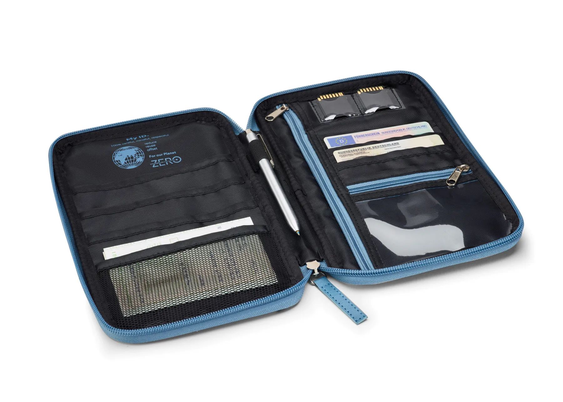 Volkswagen Reise-Dokumententasche, RFID-Schutz, schwarz
