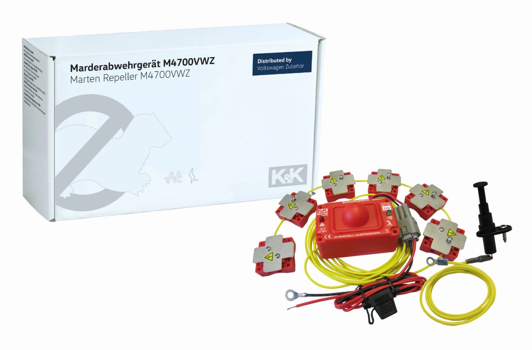 Volkswagen Zubehör Marderabwehranlage K&K M4700, mit Hochspannung und 360° Wirkungsradius