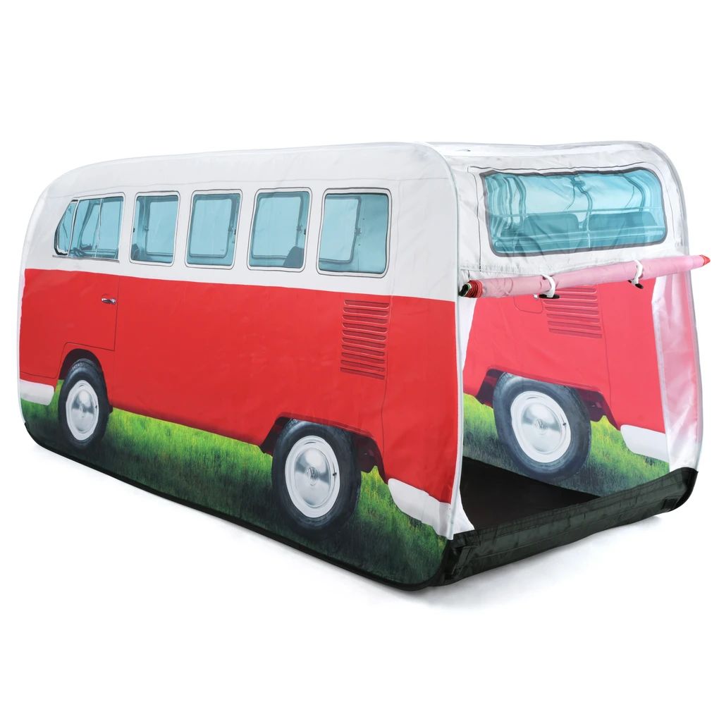 Volkswagen T1 Kinder Pop Up Spielzelt, rot