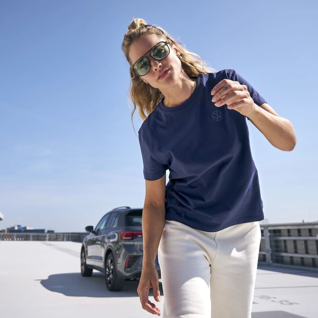 Volkswagen T-Shirt Damen Dunkelblau
