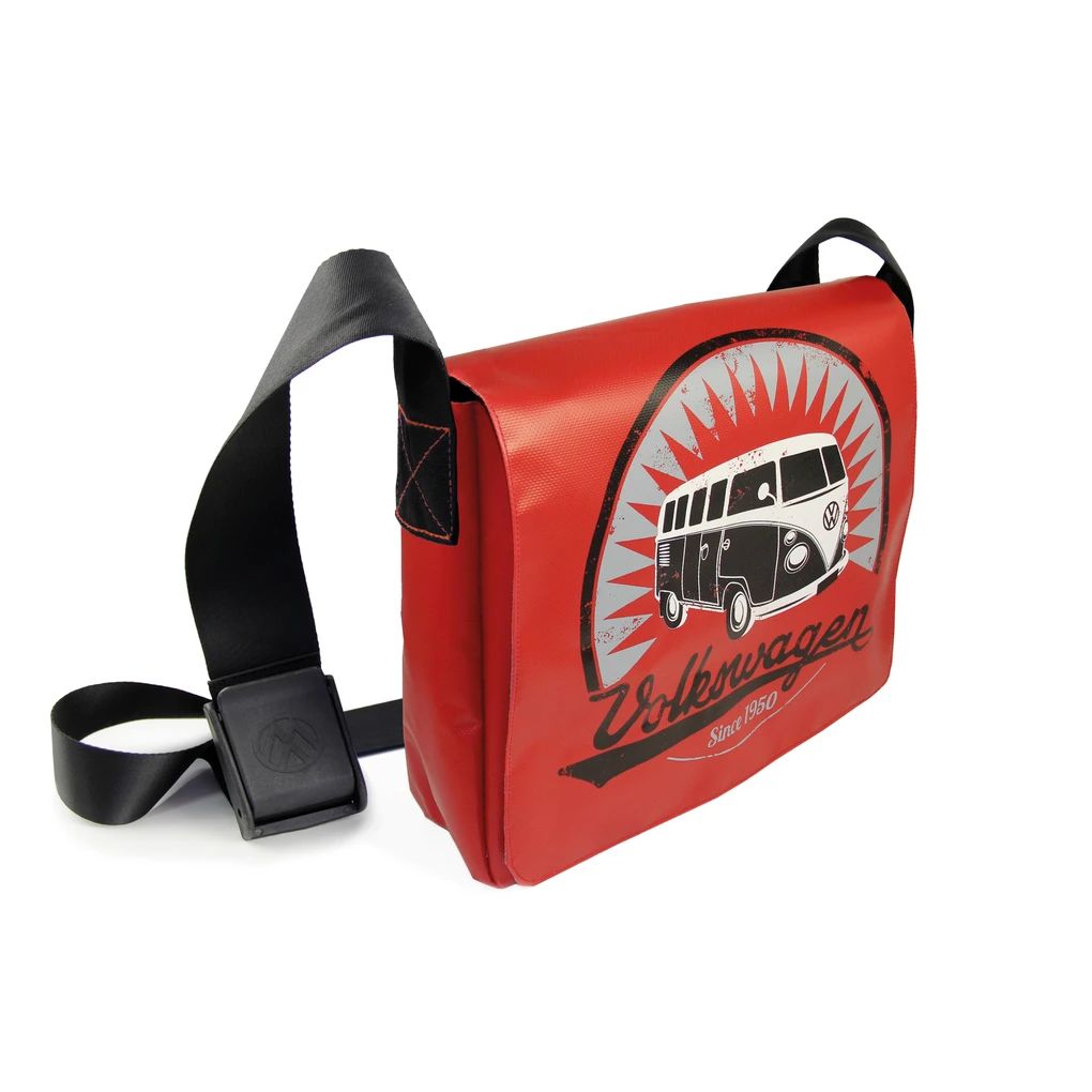 Volkswagen Bulli Schultertasche groß aus LKW-Plane