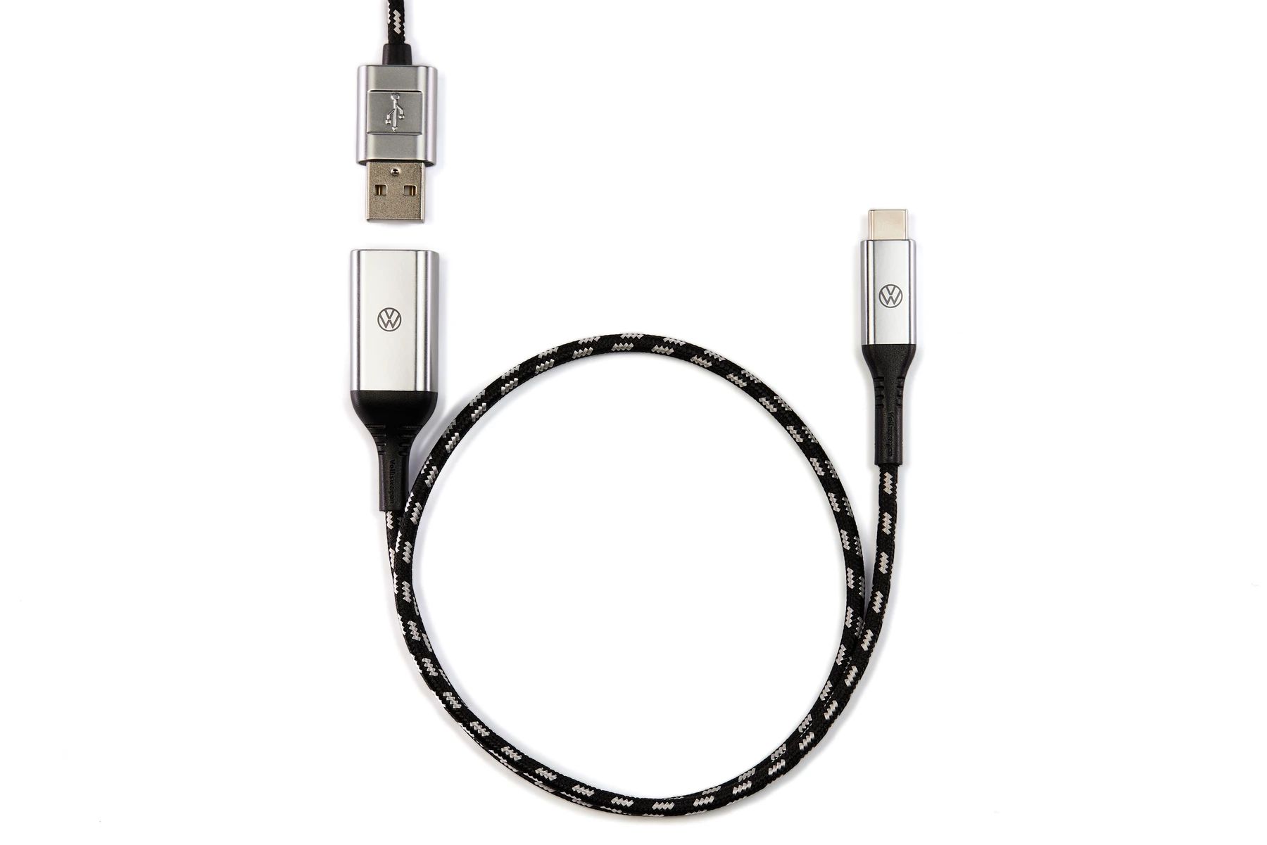 Volkswagen Original Anschlusskabel USB-C auf USB-A, Premium, 50 cm