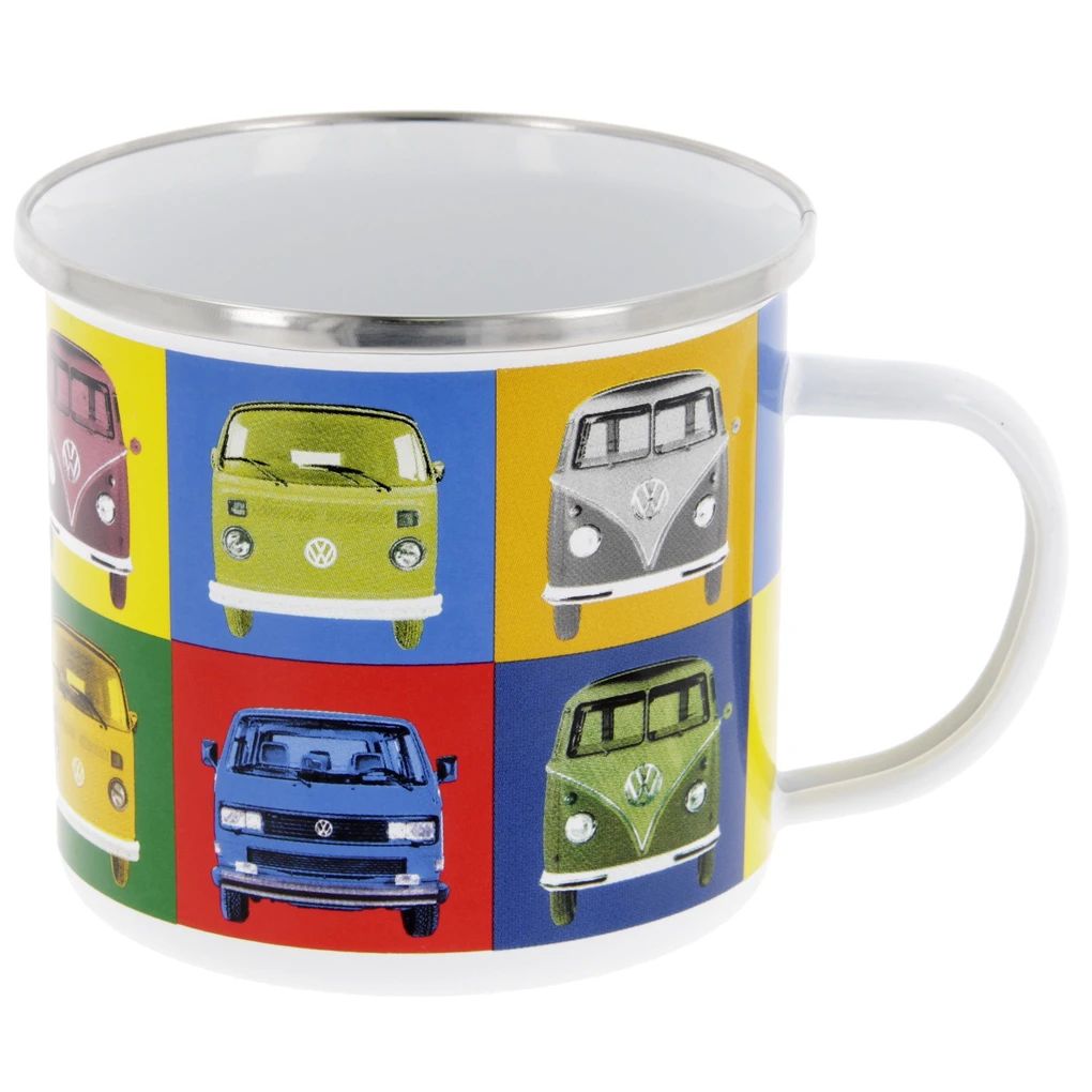 Volkswagen Bulli Emaillebecher-Set