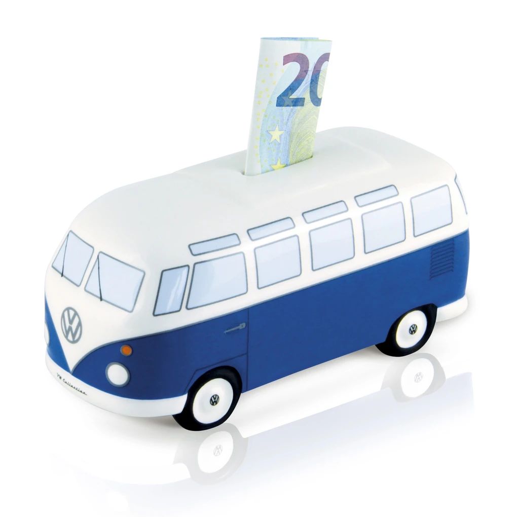 Volkswagen Bulli Spardose Classic/blau, 1:22
