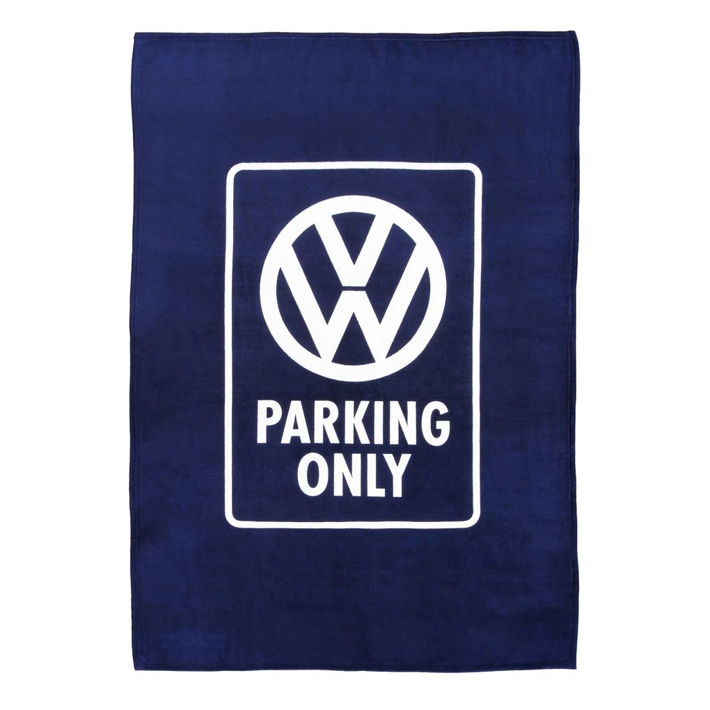Volkswagen Fleecedecke 150x200cm - Parking Only/Blau