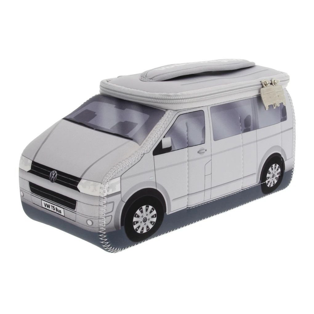 Volkswagen T5 Bus 3D Neopren Universaltasche, Silber