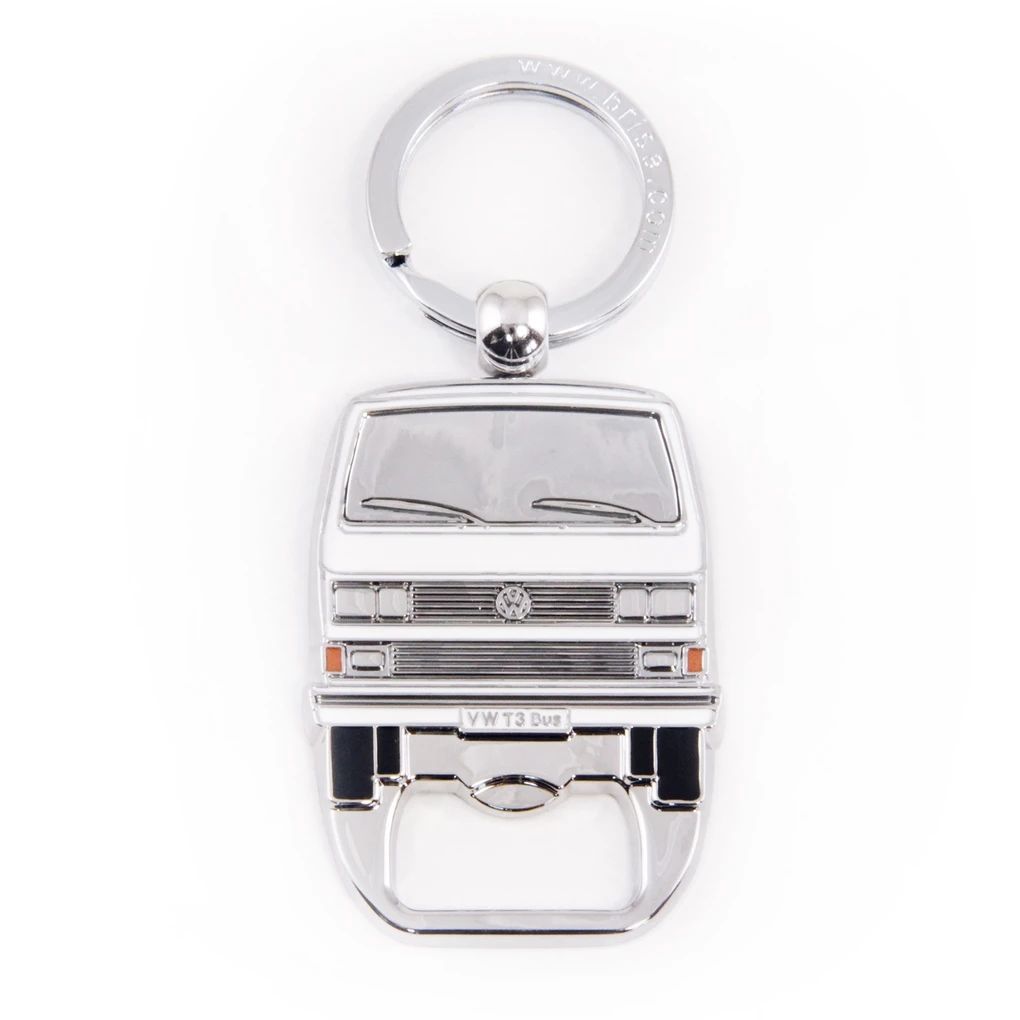Volkswagen T3 Schlüsselanhänger mit Flaschenöffner, weiß