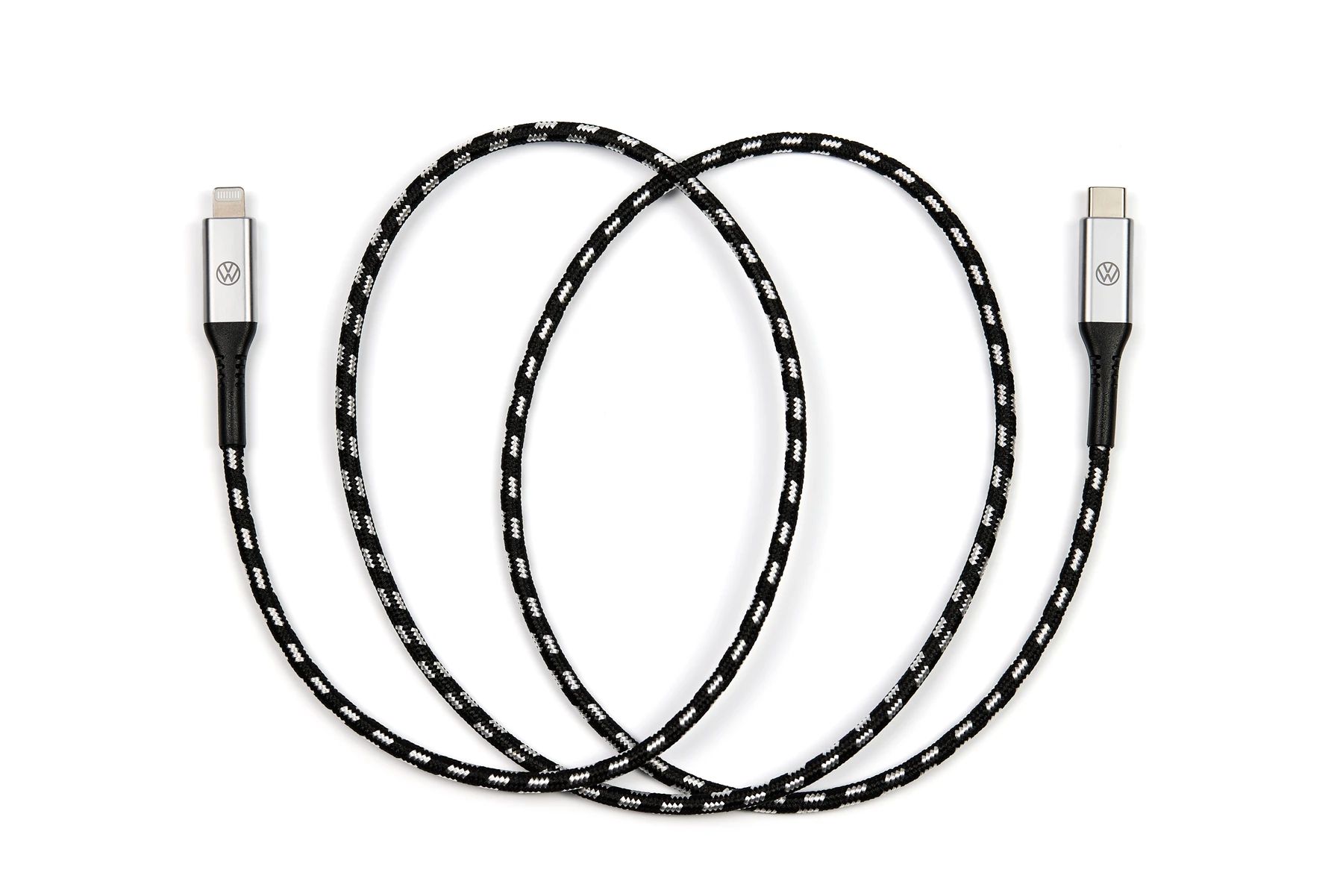 Volkswagen Original Anschlusskabel USB-C auf Apple Lightning Premium, 100 cm