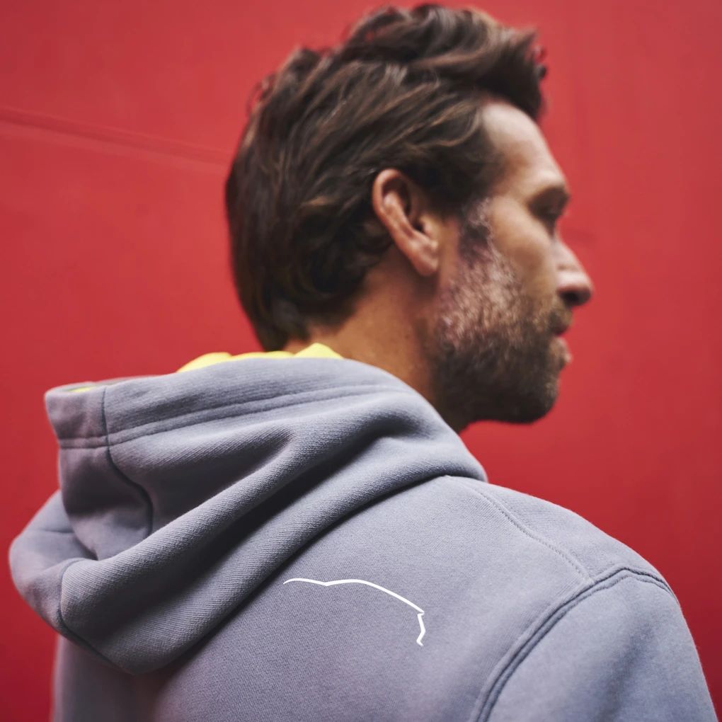 Volkswagen Unisex Hoodie, grau/gelb