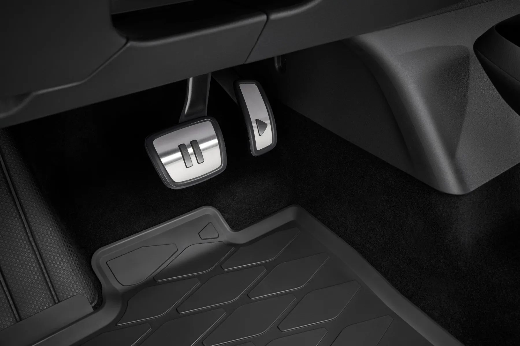 Volkswagen Original Pedalkappenset "Play/Pause Design", nur für Elektro-Fahrzeuge