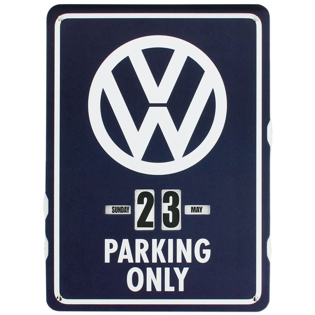 Volkswagen Endloskalender - Parkin Only/Blau