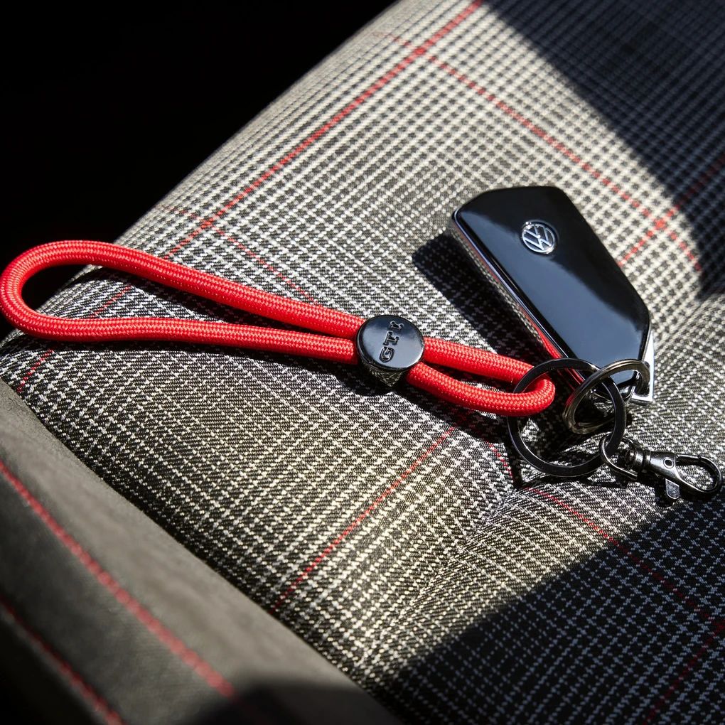 Volkswagen Schlüsselanhänger im GTI-Design, rot