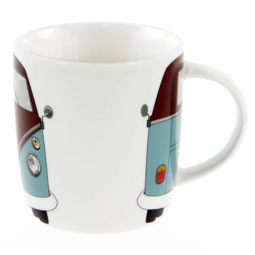 Volkswagen T1 Bus Kaffeetasse Geschenkbox Petrol/Braun