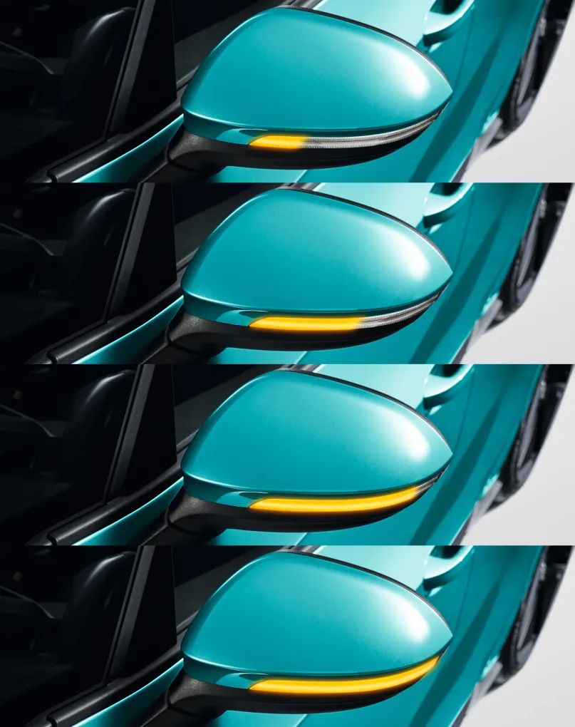 Volkswagen Original LED-Außenspiegelblinker, animiert, dunkel getönt